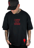 NENY “I DANCE WITH DEMONS” – Premium Oversize Tričko 300 g (Black)