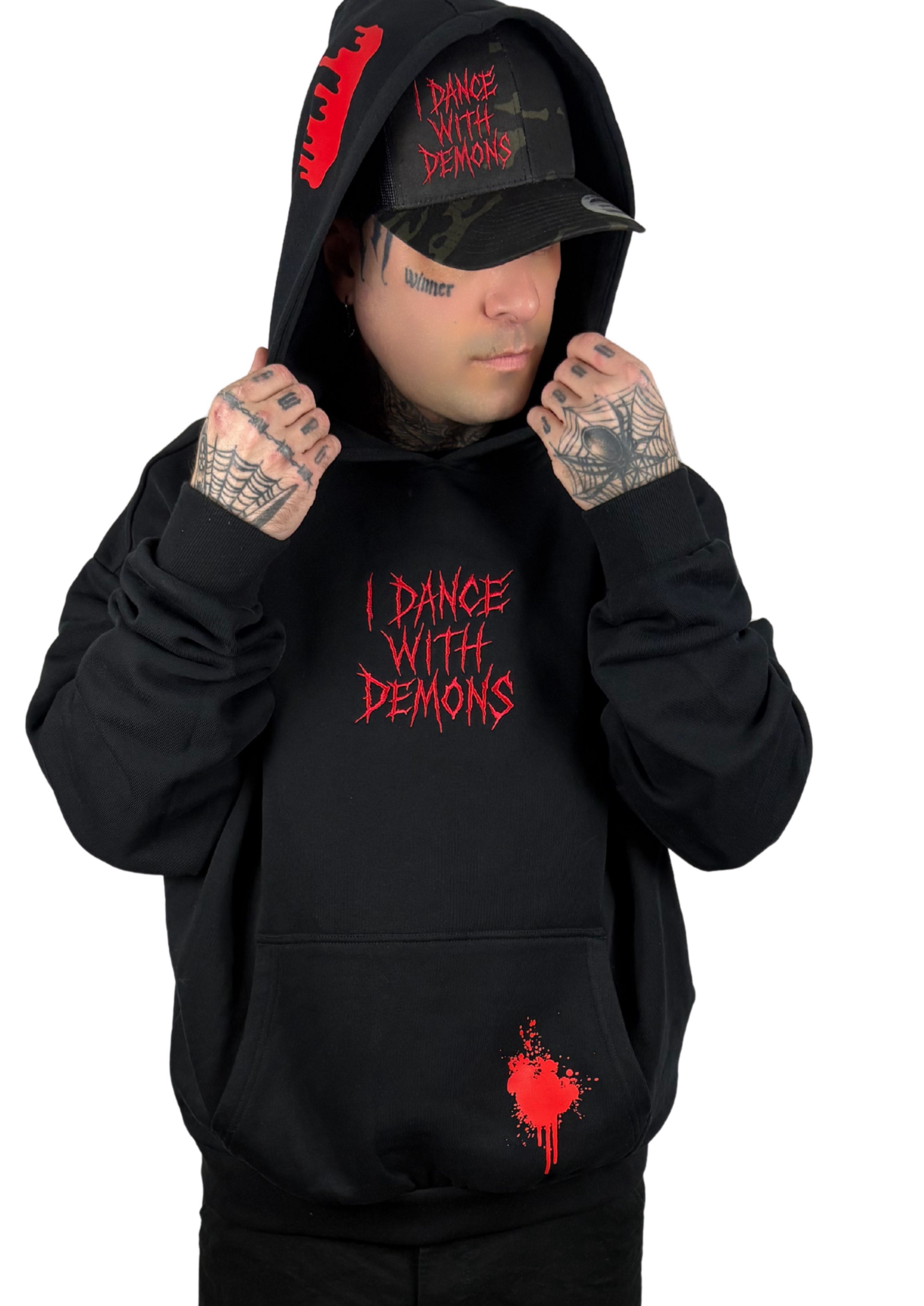 NENY “I DANCE WITH DEMONS” – PREMIUM Oversize Hoodie 460g (Black)